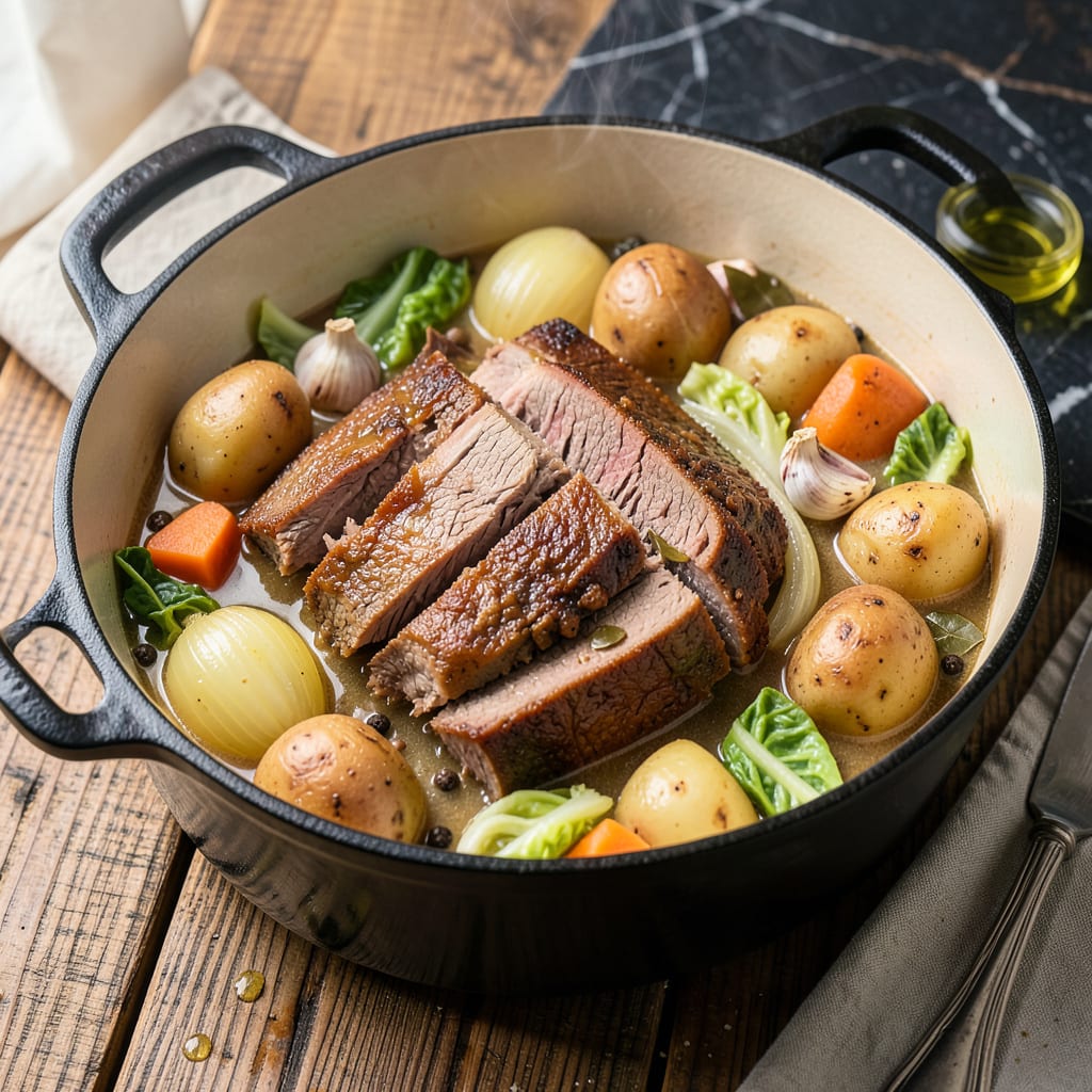 Boar's Head Corned Beef Recipe: Slow Simmered Deli Style Flavor example with annotations