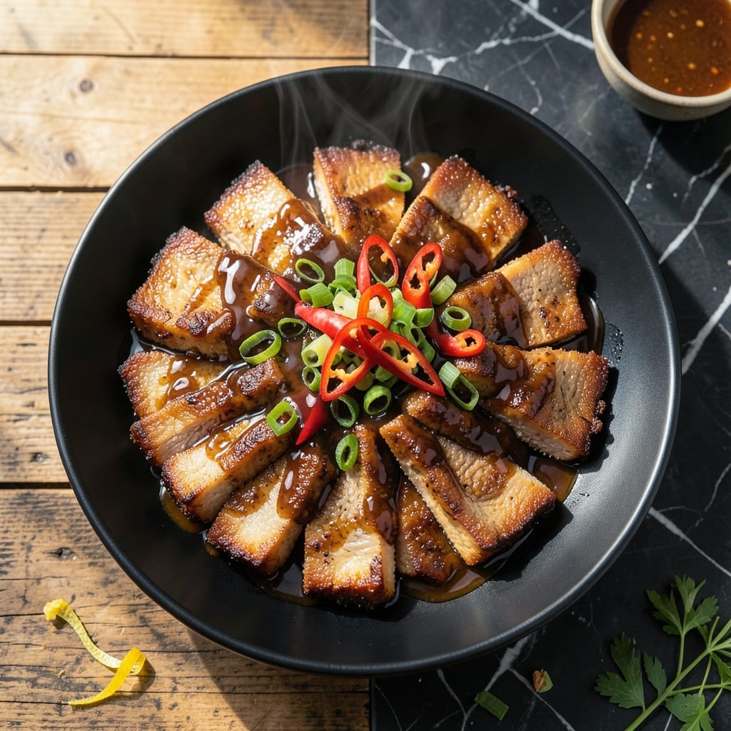 Mama Dut Vegan Pork Belly Recipe: Crispy and Chewy Plant-Based Indulgence