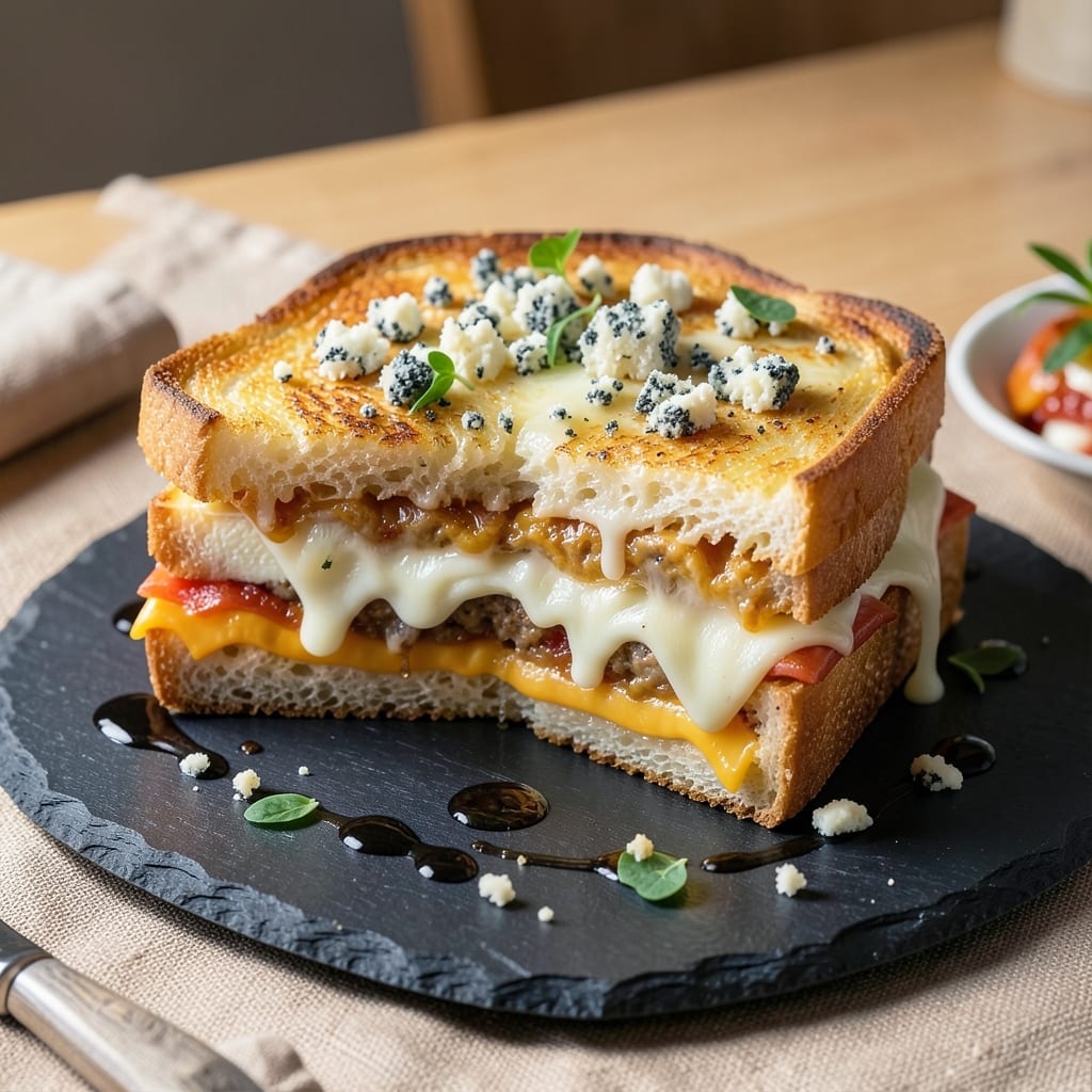 5 Cheese Grilled Cheese Recipe: Melted Layers and Crispy Crust Magic