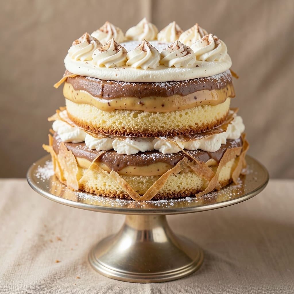 3 Layer Eggnog Cake Recipe: Boozy Spice Layers and Fondant Crown Magic 3 Layer Eggnog Cake Recipe: Boozy Spice Layers and Fondant Crown Magic