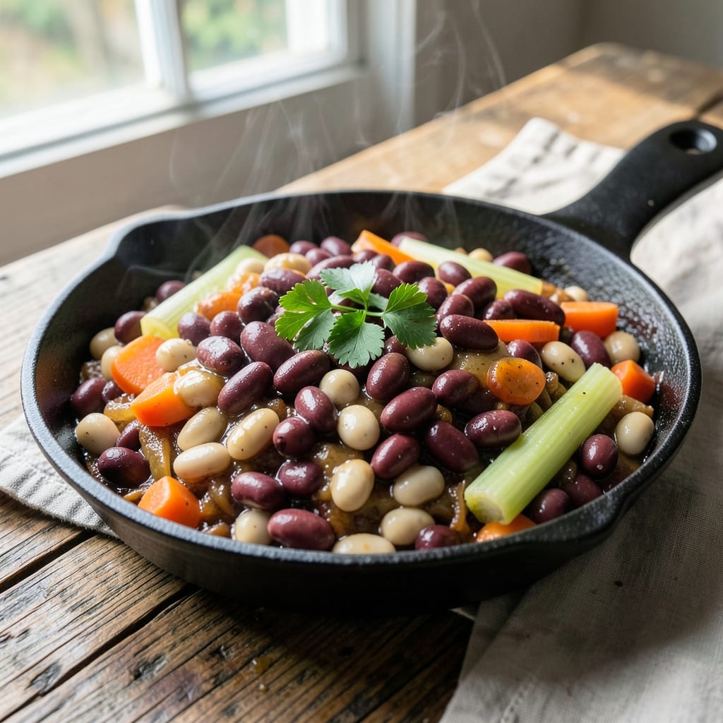 3 Bean Hotdish Recipe: Hearty Harvest Bowl With Smoky Paprika Depth