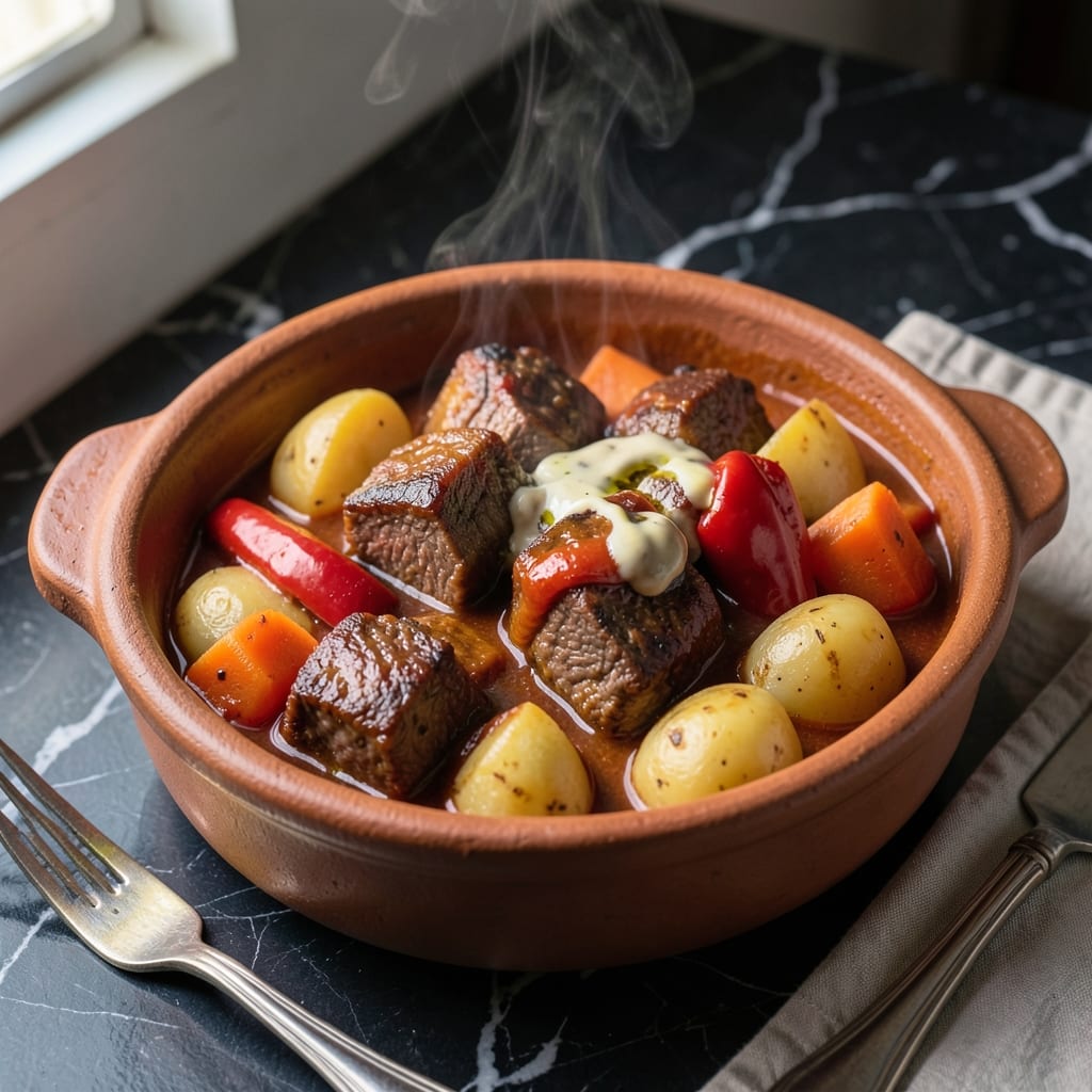 Beef Caldereta Recipe: Filipino-Style Stew With Tender Beef Beef Caldereta Recipe: Filipino-Style Stew With Tender Beef