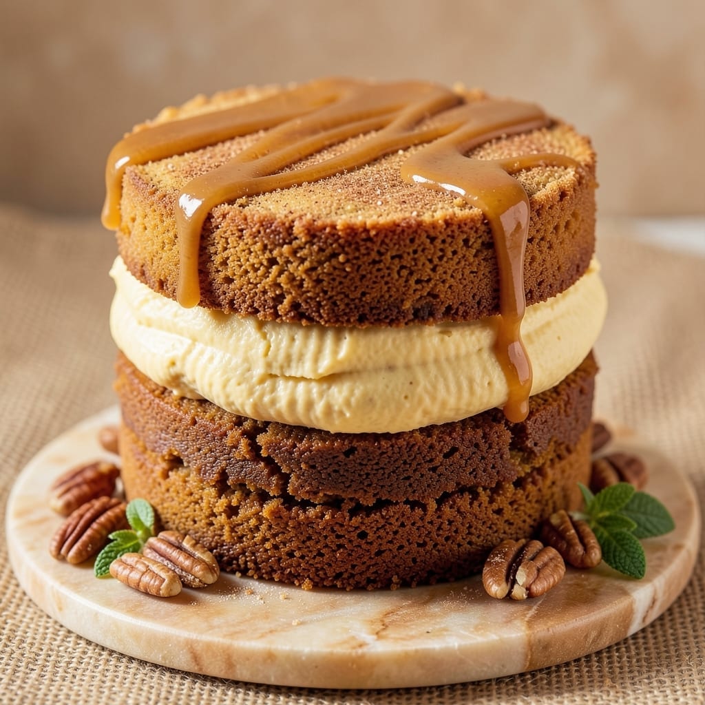 2 Layer Pumpkin Cake Recipe: Fondant Crown Crunch Over Ultra-Moist Spice Layers