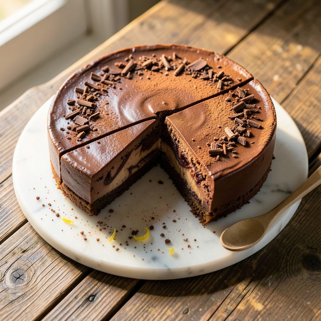 10 Inch Chocolate Cheesecake Recipe: Silky Smooth With Fondant Crown Stability