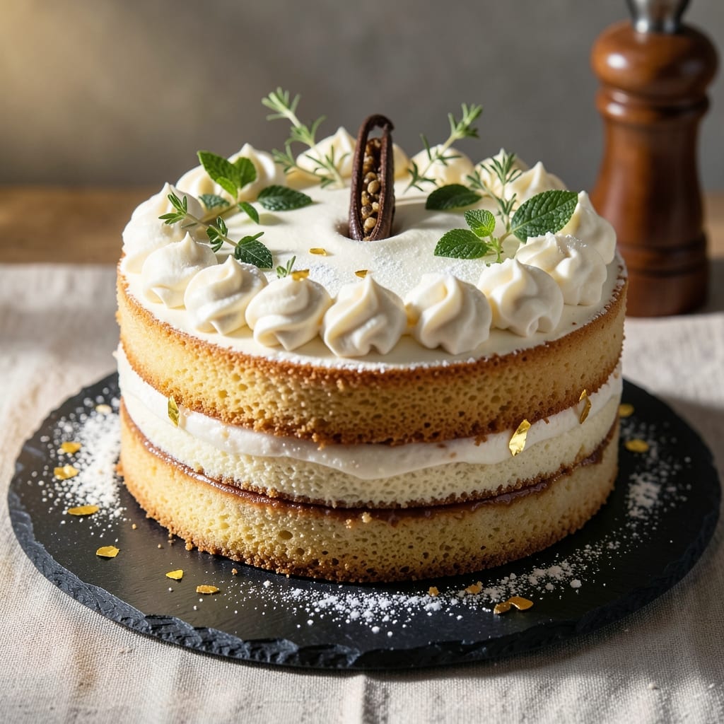 14-Inch Vanilla Cake Recipe: Showstopping Height With Fondant Bridges
