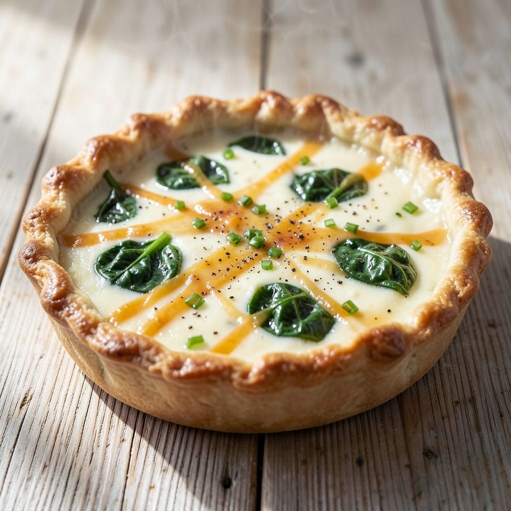 2-Egg Quiche Recipe: Crispy Crust, Fluffy Eggs in 25 Minutes