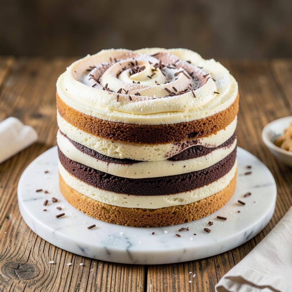 2 Layer Marble Cake Recipe: Swirled Vanilla-Chocolate Magic in One Tin