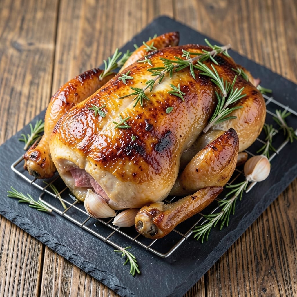 3 Lb Roast Chicken Recipe: Juicy Golden Meat With Crispy Skin