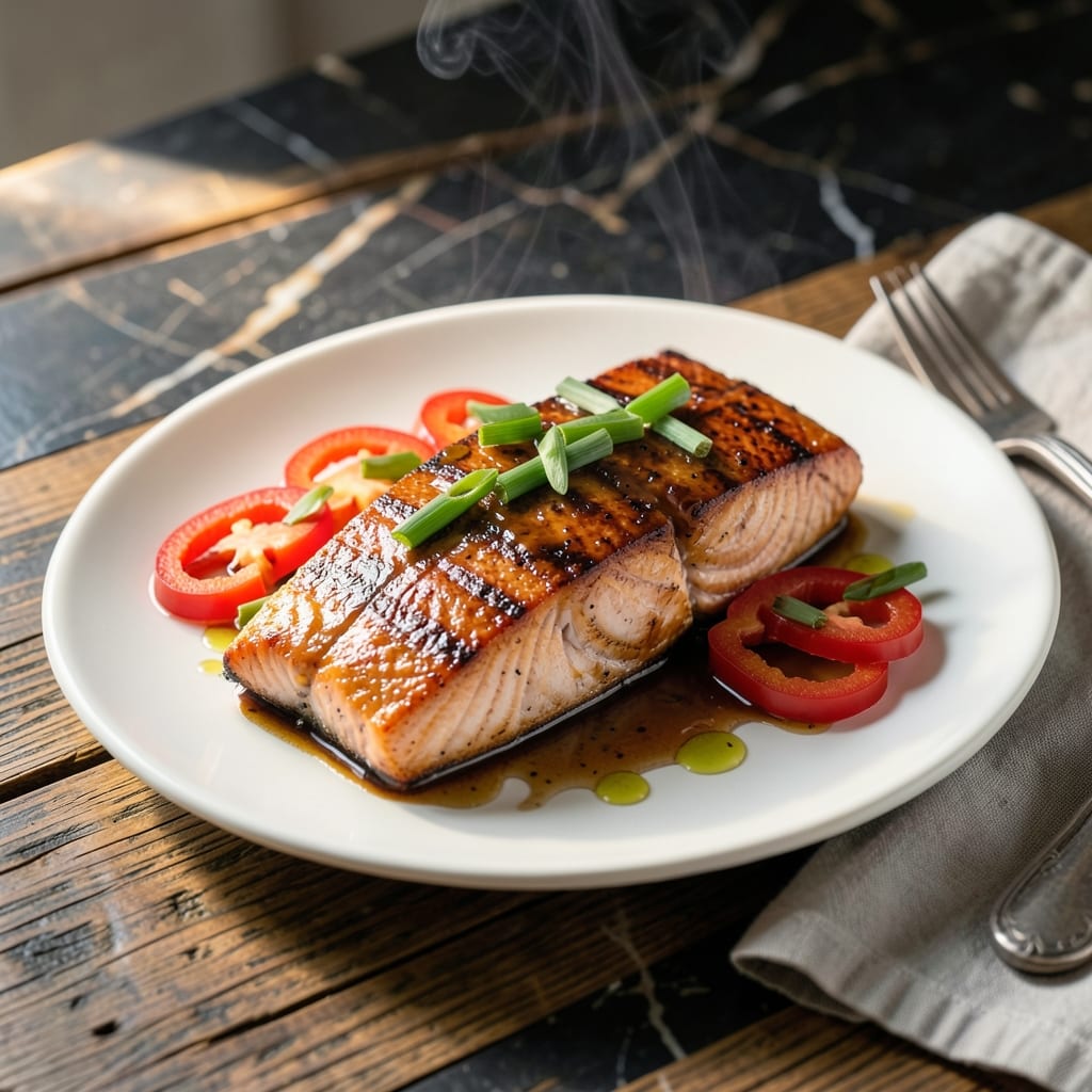 Teriyaki BBQ Salmon Recipe: Sweet and Smoky Glazed Perfection