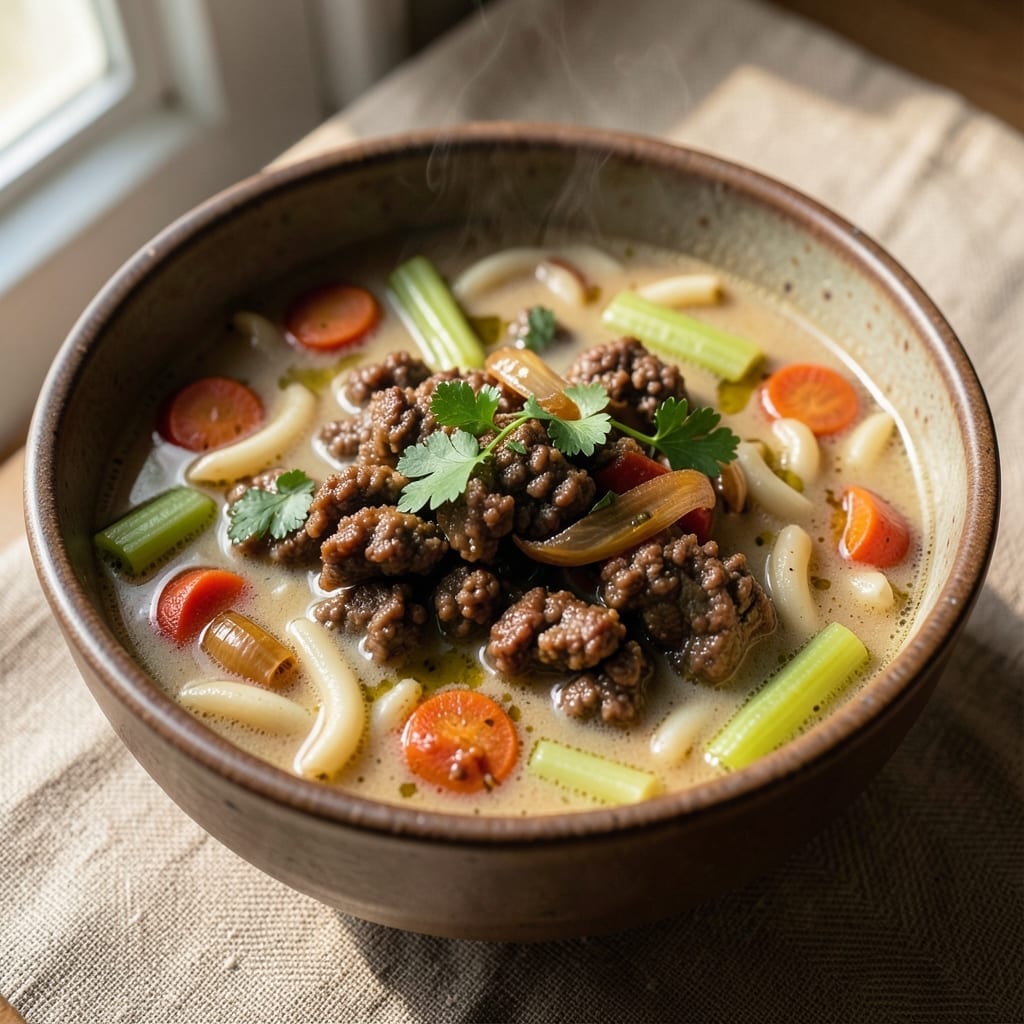 30-Minute Hamburger Minestrone Soup Recipe: Hearty Beef and Veggie One-Pot Magic