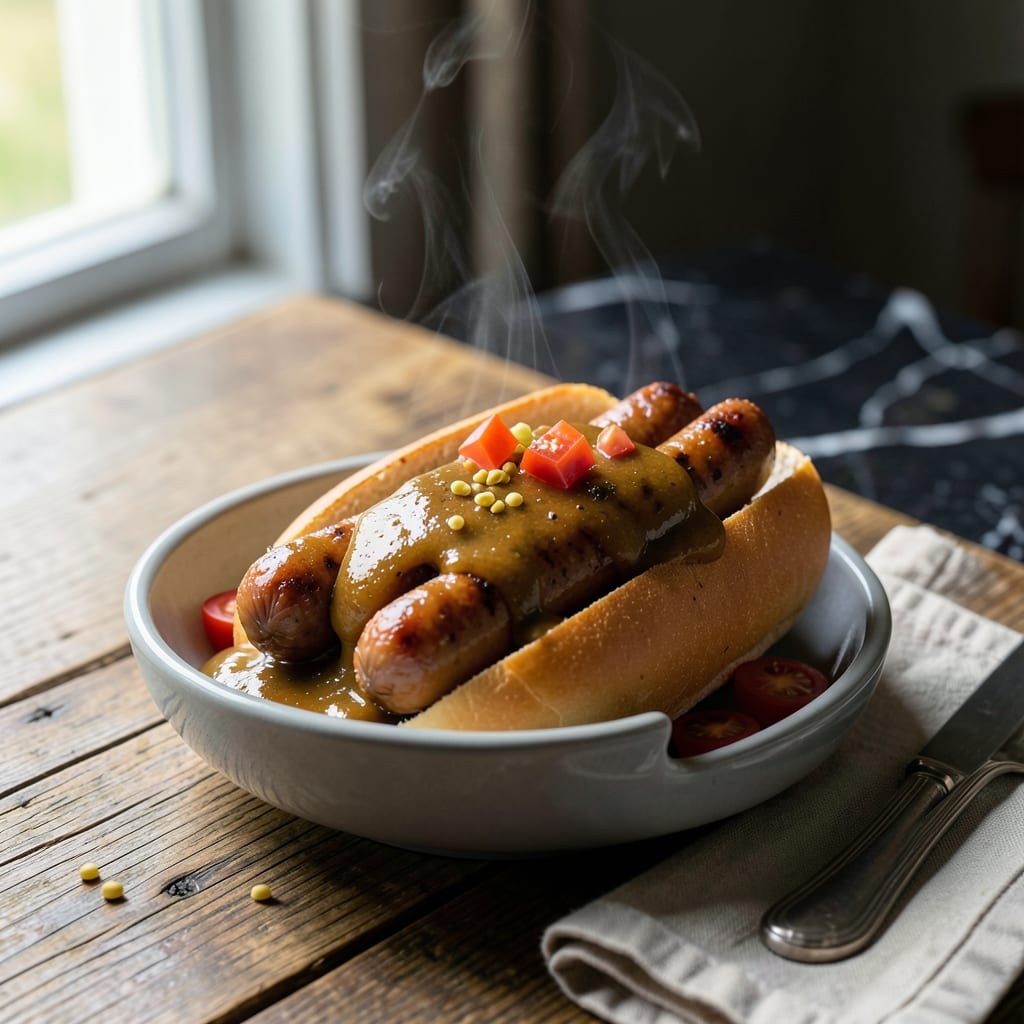 Meatless Hot Dog Sauce Recipe: Tangy Tomato-Based Dipping Delight