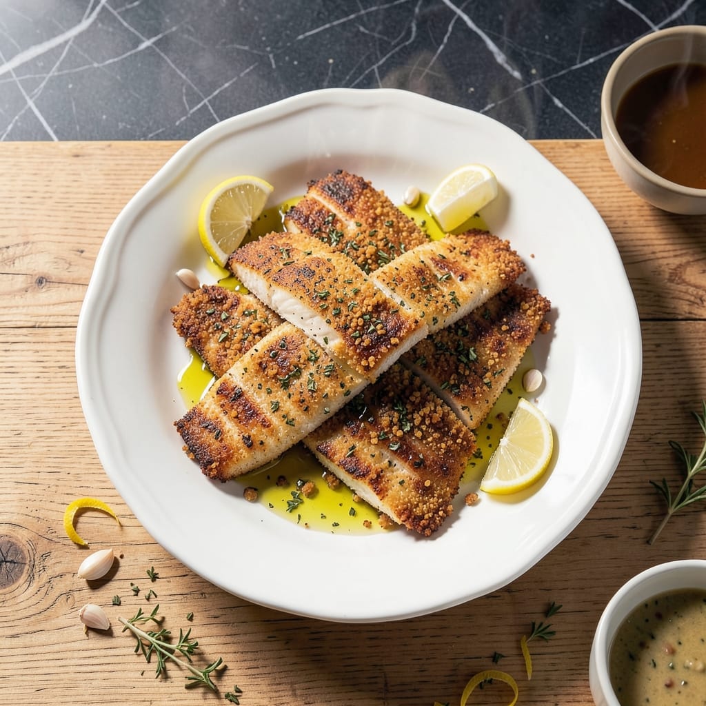 Filet Of Sole Oreganata Recipe: Mediterranean Herb-Crusted Elegance