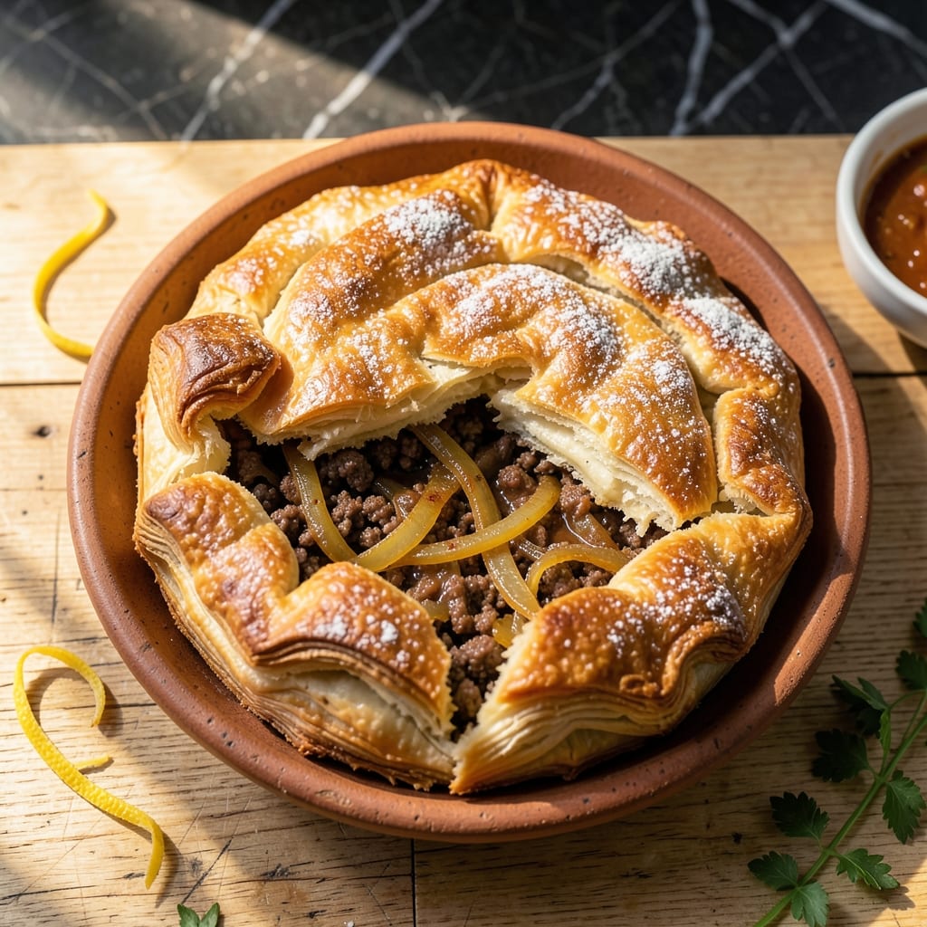 Ghanaian Meat Pie Recipe: Flaky Pastry With Spiced Ground Beef Filling Ghanaian Meat Pie Recipe: Flaky Pastry With Spiced Ground Beef Filling