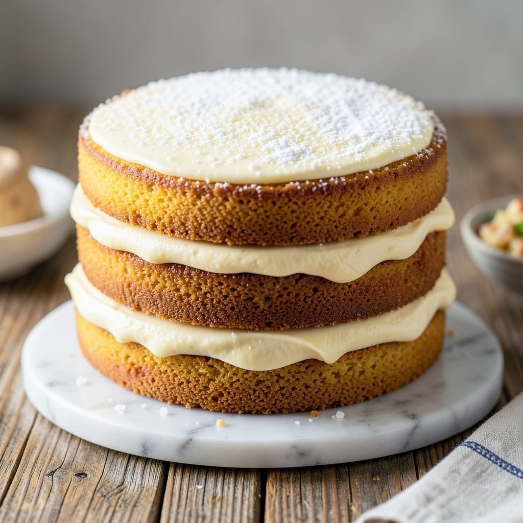 3 Layer 9 Inch Yellow Cake Recipe: Vanilla Buttercream Rivers and Fondant Crown Magic