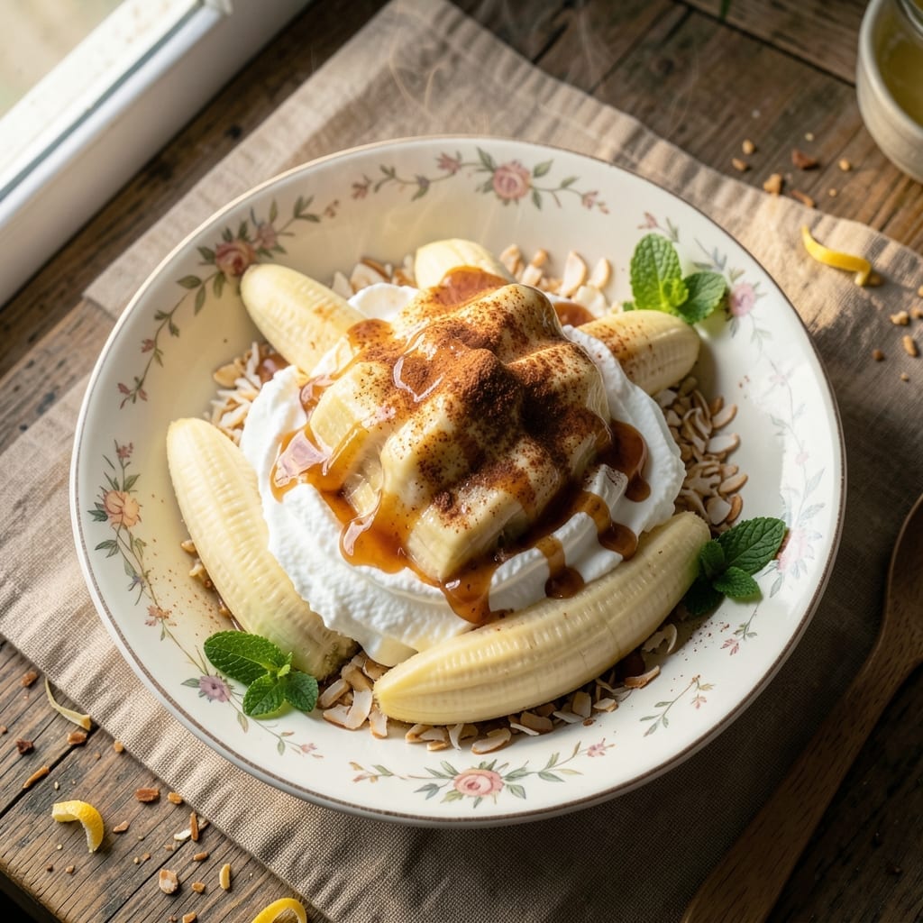 4 Ripe Bananas Recipe: Caramelized Banana Cake With Spiced Crunch Topping