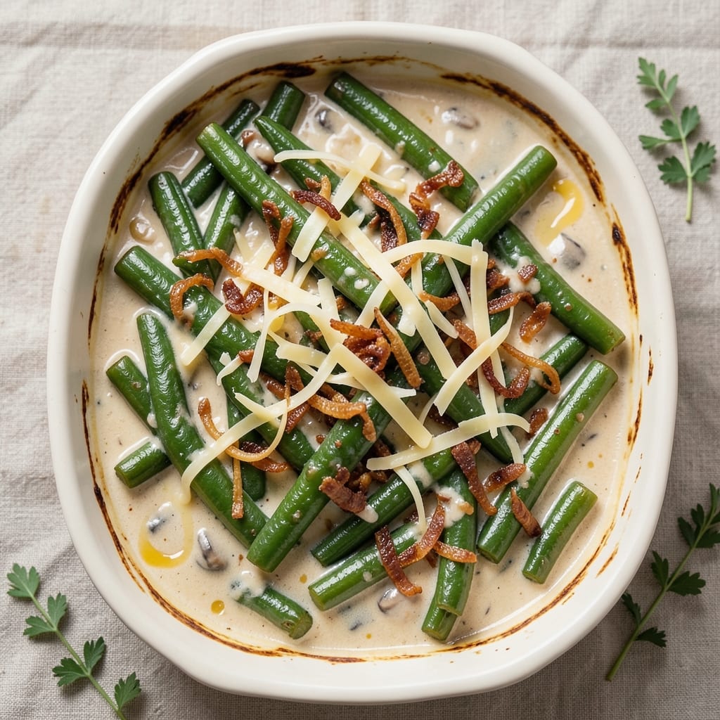 2-Quart Green Bean Casserole Recipe: Crispy Topped Comfort in 45 Minutes