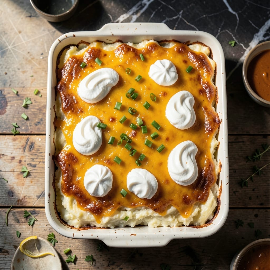 Twice Baked Potatoes Casserole Recipe: Cheesy Layers with Crispy Topping
