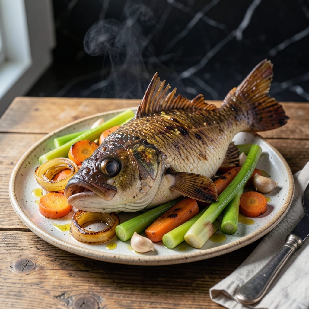 Grouper Head Recipe: Rich Collagen Broth With Flaky Cheeks