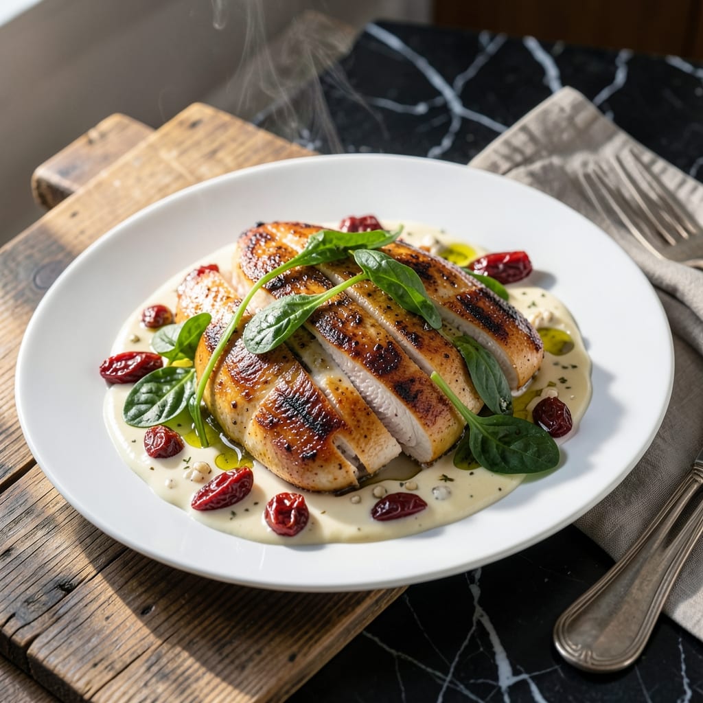Chicken Rustica Recipe: Rustic Italian Bake with Creamy Spinach and Sun-Dried Tomatoes