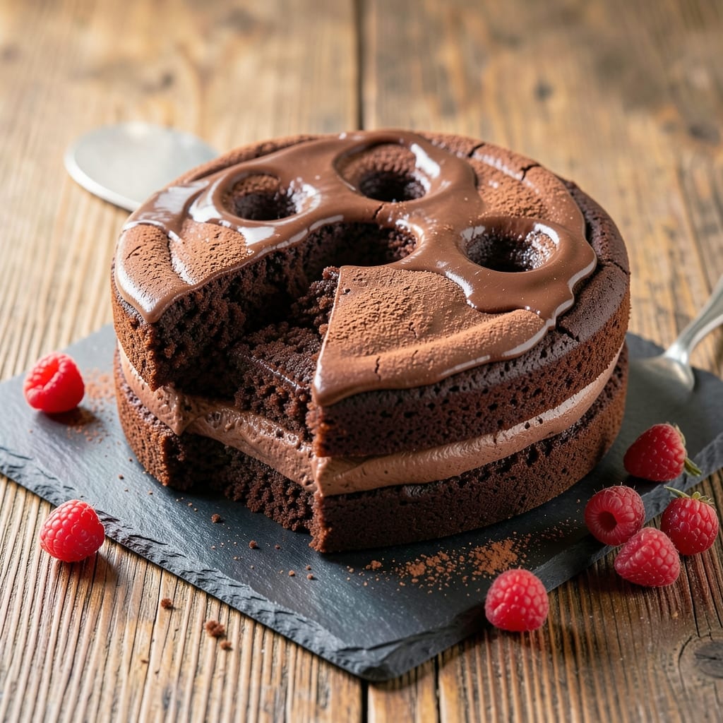 3 Hole Chocolate Cake Recipe: Moist Middle, Crispy Edges, Fondant Crown Magic