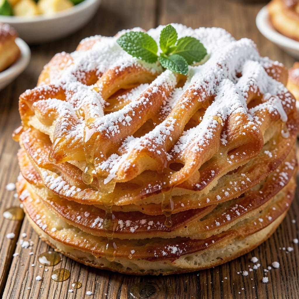 2-Ingredient Funnel Cake Recipe: Crispy Lace and Vanilla Sugar Magic