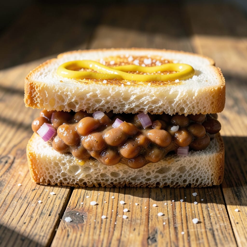 1943 Baked Bean Sandwich Recipe: WWII Era Comfort with Crunchy Toast