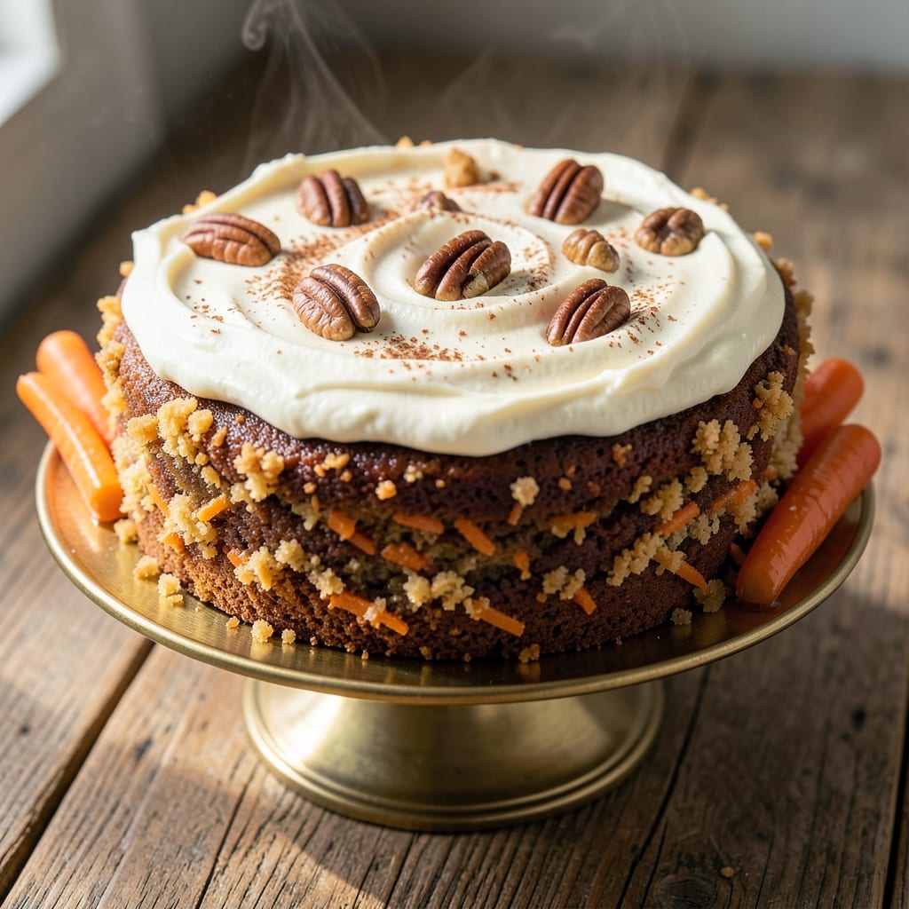 1 Layer Carrot Cake Recipe: Spiced Cake and Cream Cheese Frosting Harmony