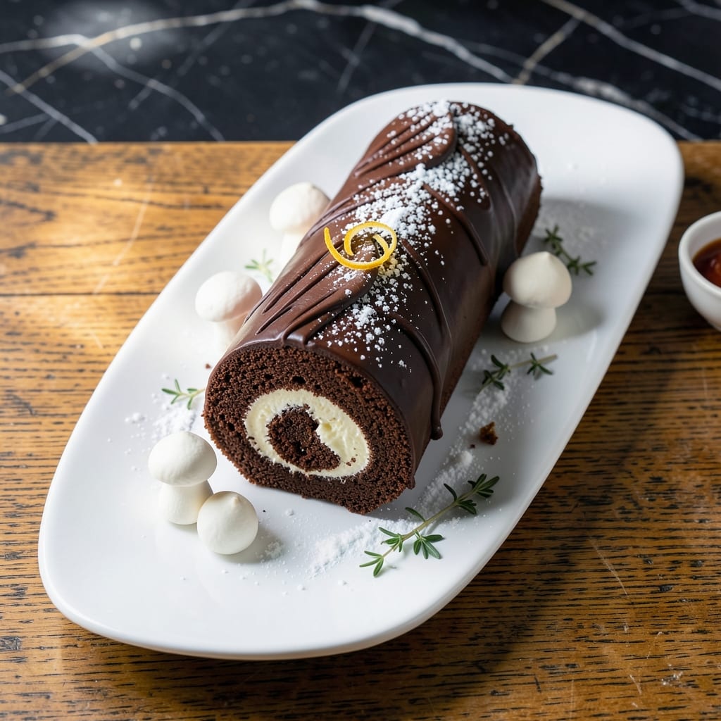 Gluten Free Buche De Noel Recipe: Festive Chocolate Roll with Rich Filling