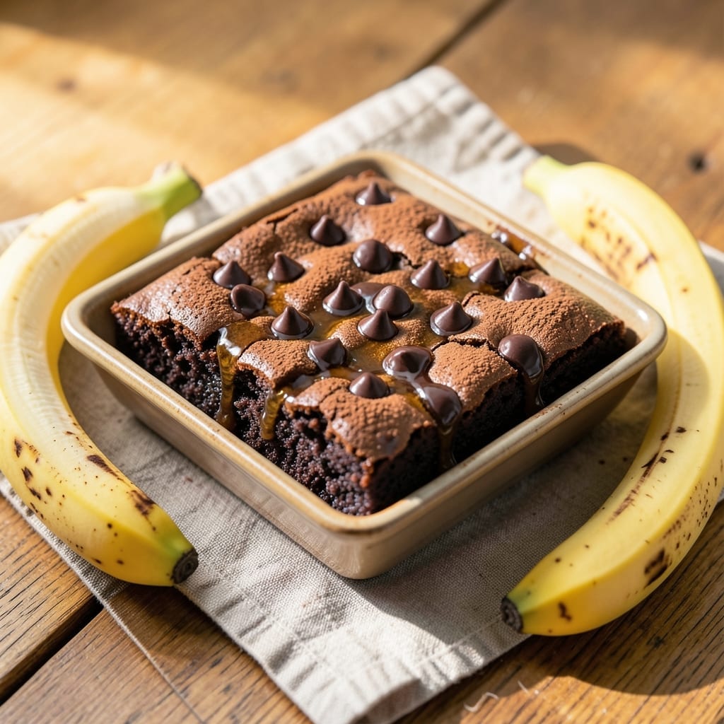 2 Banana Brownie Recipe: Fudgy Cocoa Bombs With No Mixing Needed