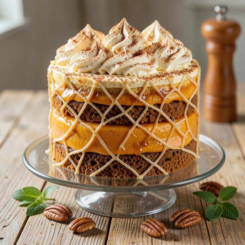 3D Pumpkin Cake Recipe: Fondant Bridges and Vanilla Buttercream Rivers