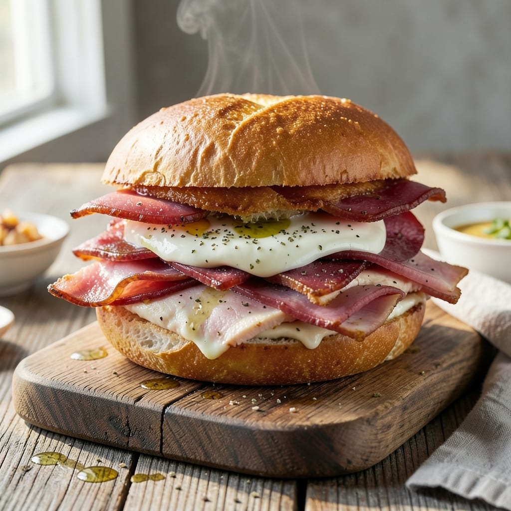 Big Kahuna Sandwich Jersey Mike's Recipe: Sub Shop-Style Triple Meat Delight