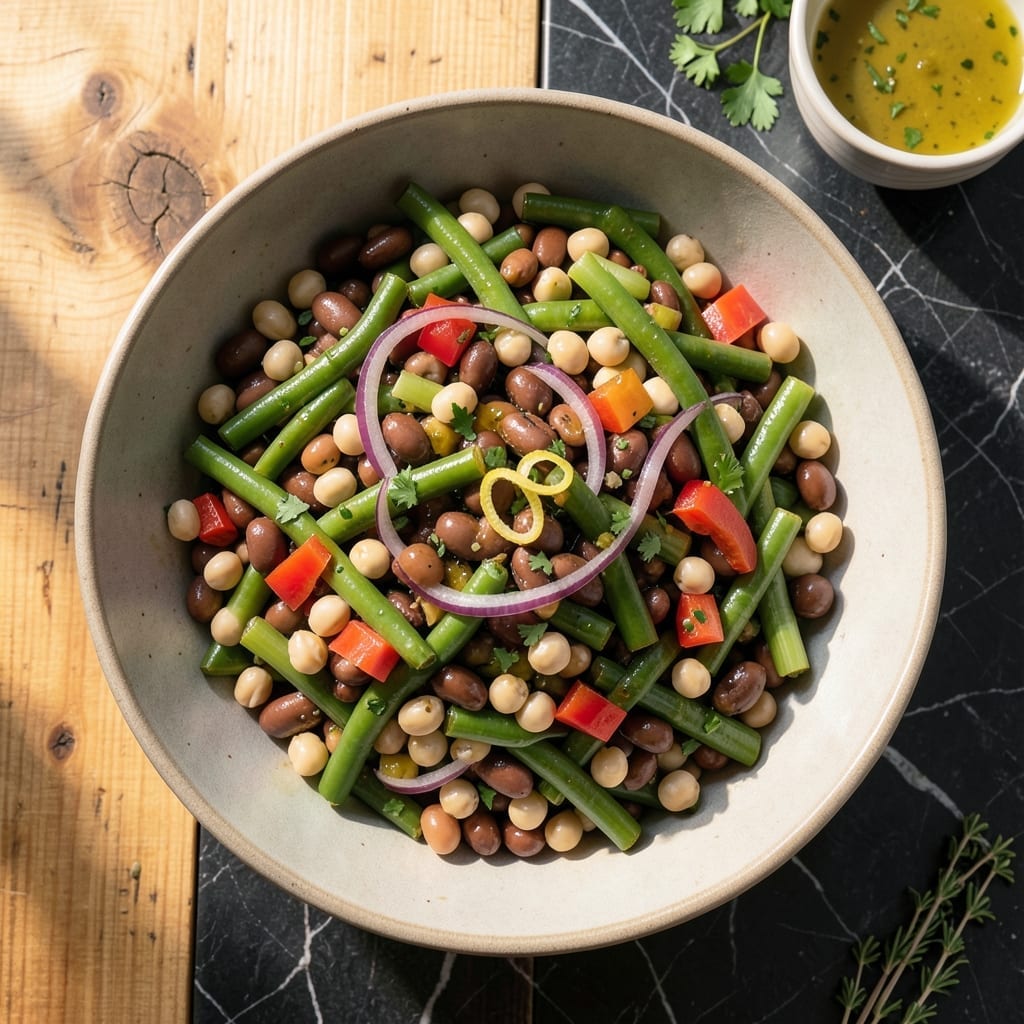 Recipe for Cold Mixed Bean Salad: Protein-Packed Picnic Staple