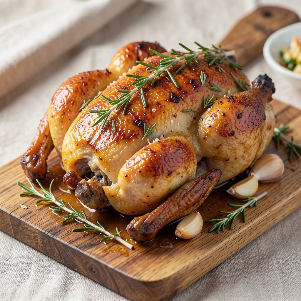10 Pound Roast Chicken Recipe: Juicy Golden Skin and Herb-Infused Core