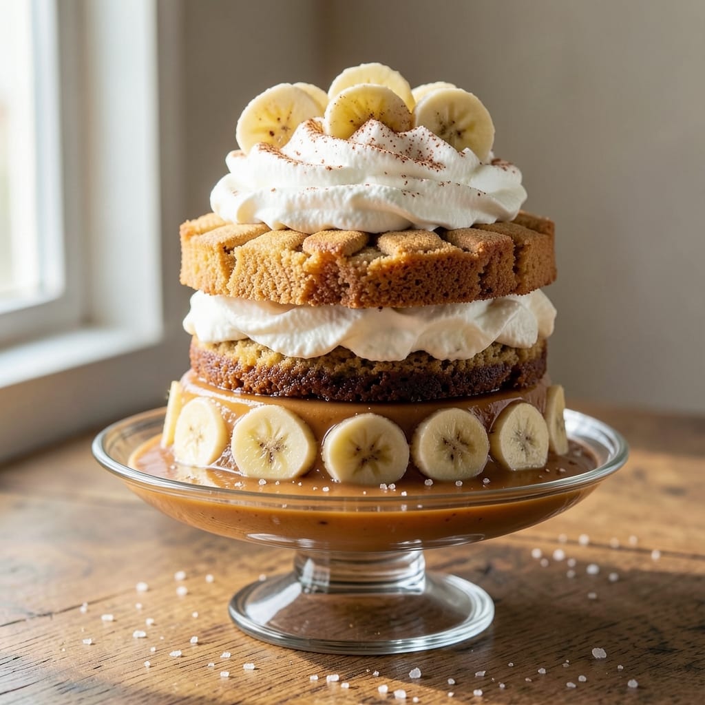 3 Layer Banana Pudding Cake Recipe: Vanilla Buttercream Rivers Between Spiced Layers