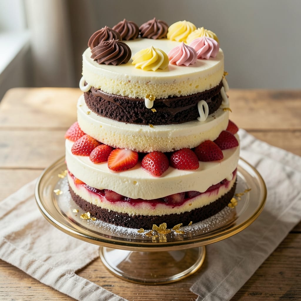 3 Color Cake Recipe: Vibrant Layers That Never Bleed