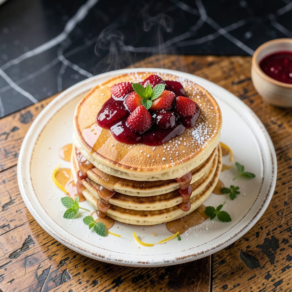 Cracker Barrel Strawberry Cheesecake Pancakes Recipe: Fluffy Stacks With Creamy Swirls