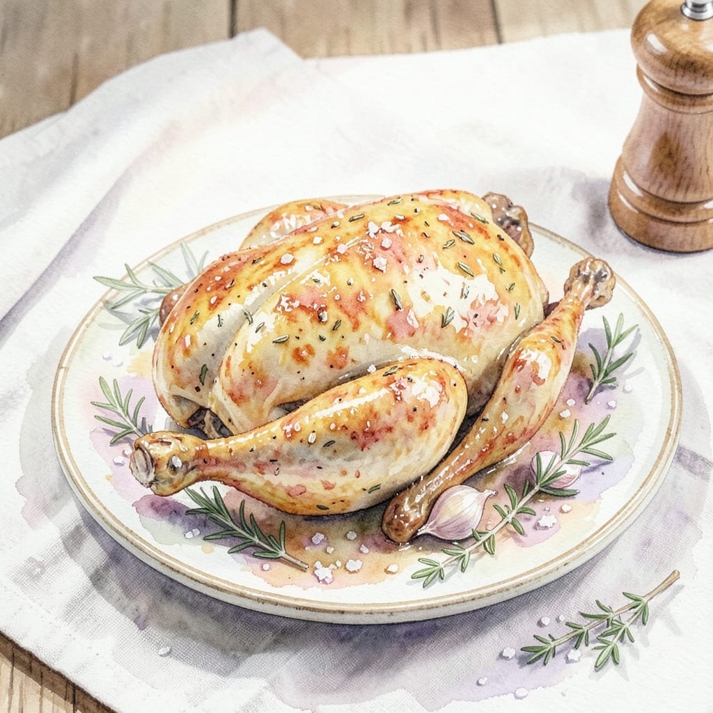 Roast Chicken Recipe Tasty: Herb-Infused Juiciness With Golden Skin
