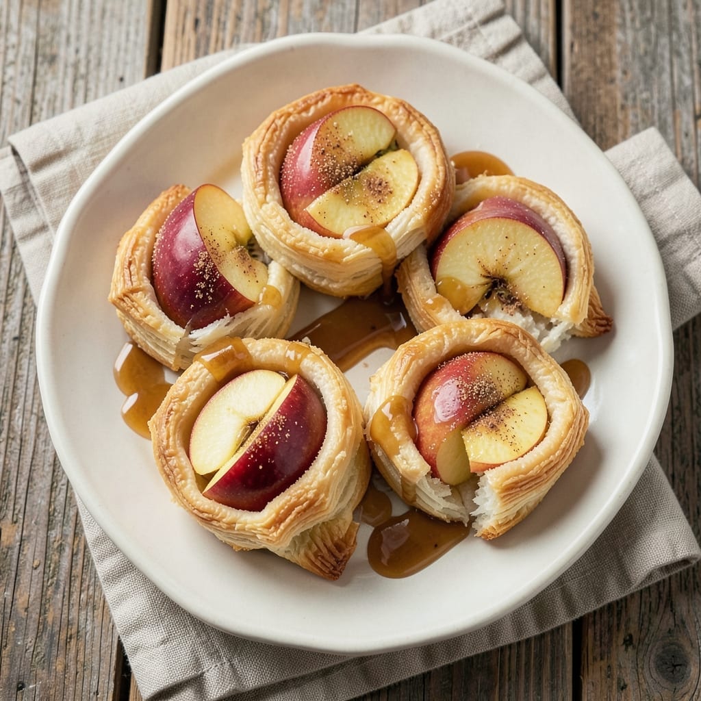2 Apples and Puff Pastry Recipe: Caramelized Fruit Crust Bites in 20 Minutes