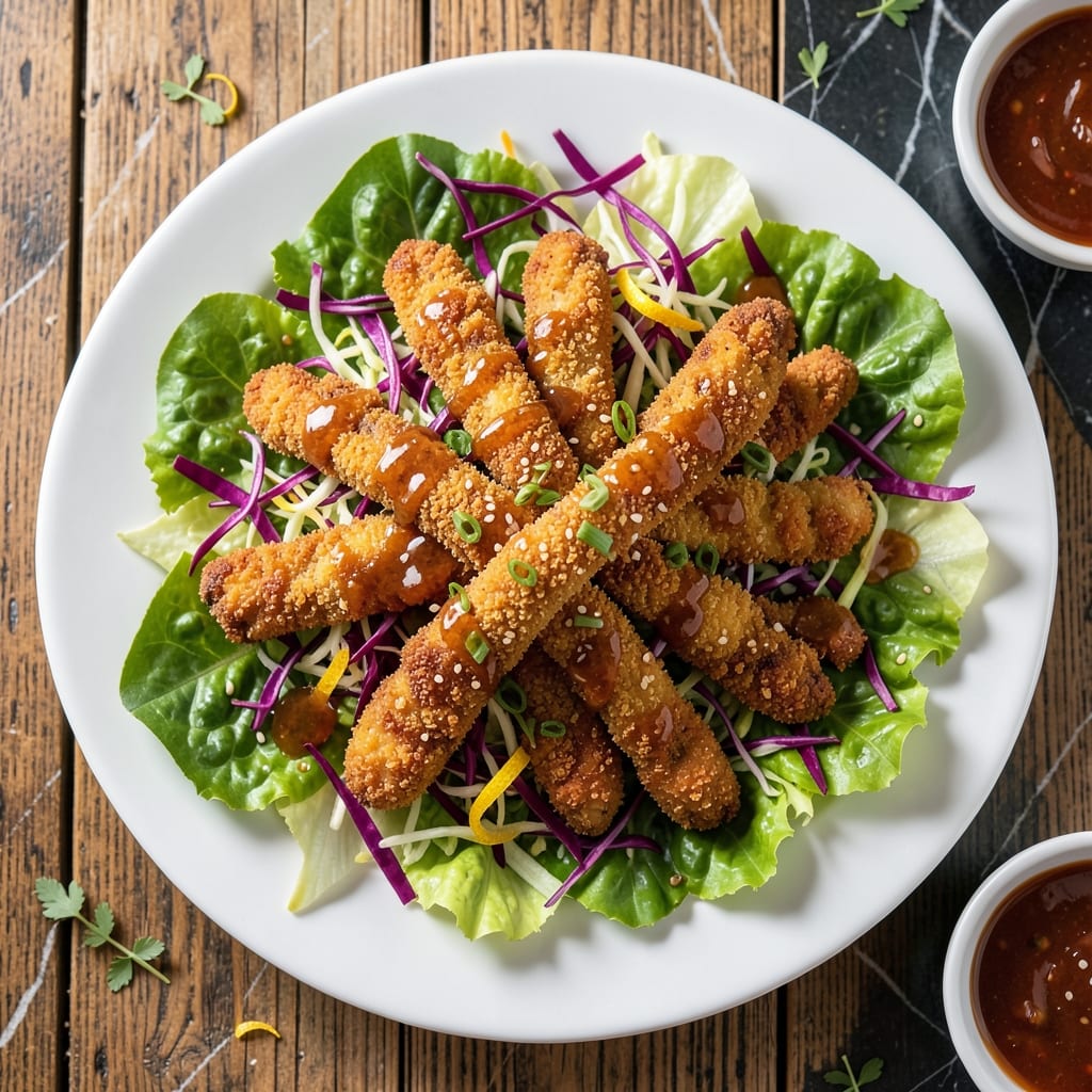 California Pizza Kitchen Lettuce Wraps Recipe: Crispy Chicken and Asian Slaw