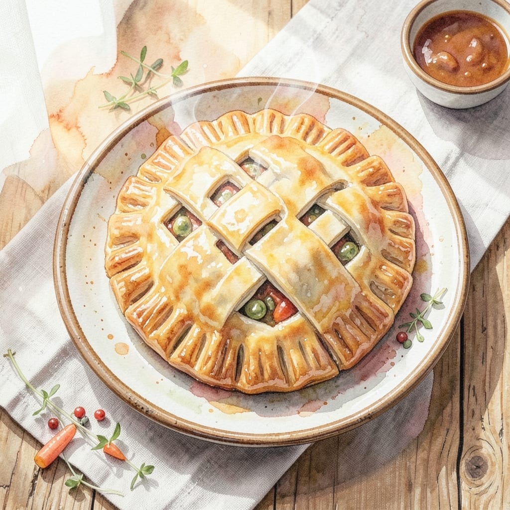 Homemade Chicken Pot Pie Recipe With Homemade Crust: Buttery Layers Hiding Savory Comfort