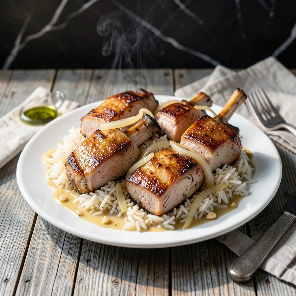 Pork Chop and Rice Crockpot Recipe: Set-It-And-Forget-It Meal