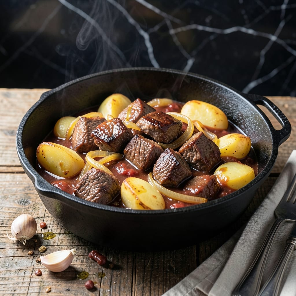 Smothered Sancho Recipe: Slow-Cooked Spiced Beef and Potato Stew