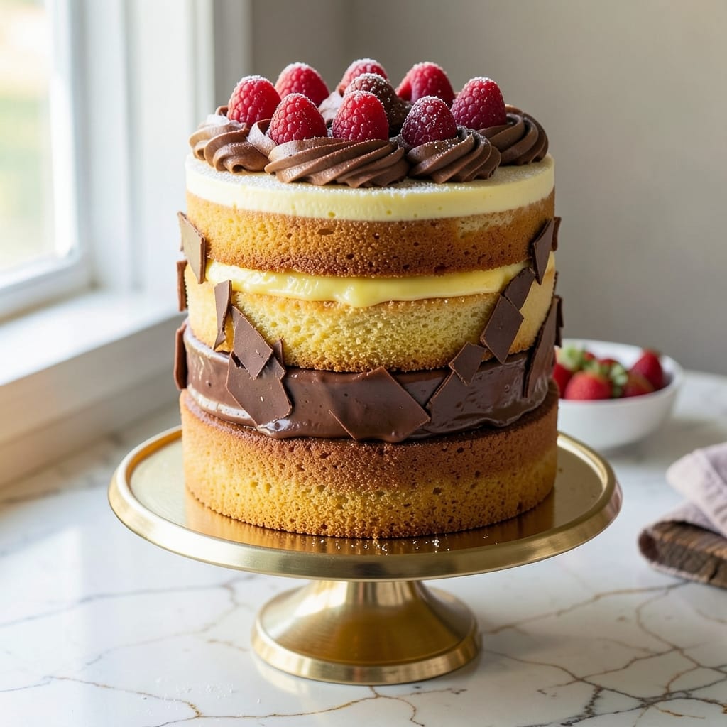 10 Inch Three Layer Cake Recipe: Vanilla Buttercream Rivers and Fondant Crown Magic