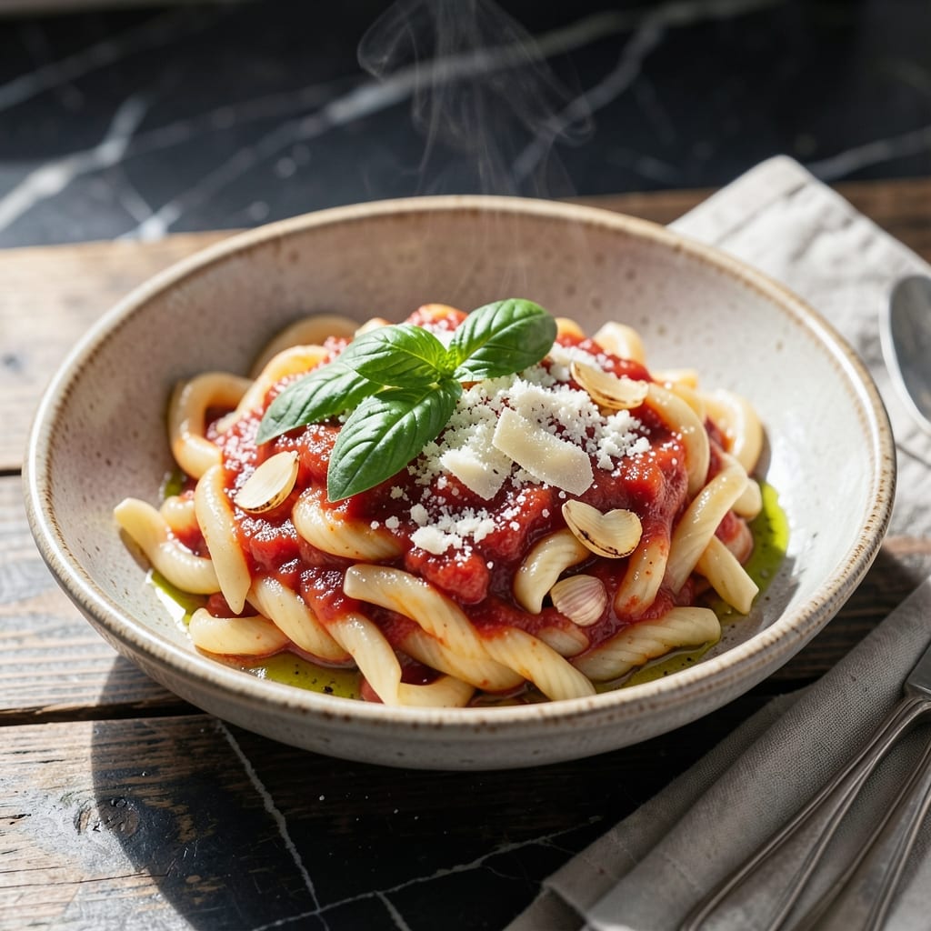 Pasta Pomodoro Gemelli Recipe: Bright Tomato Sauce with Twisted Pasta