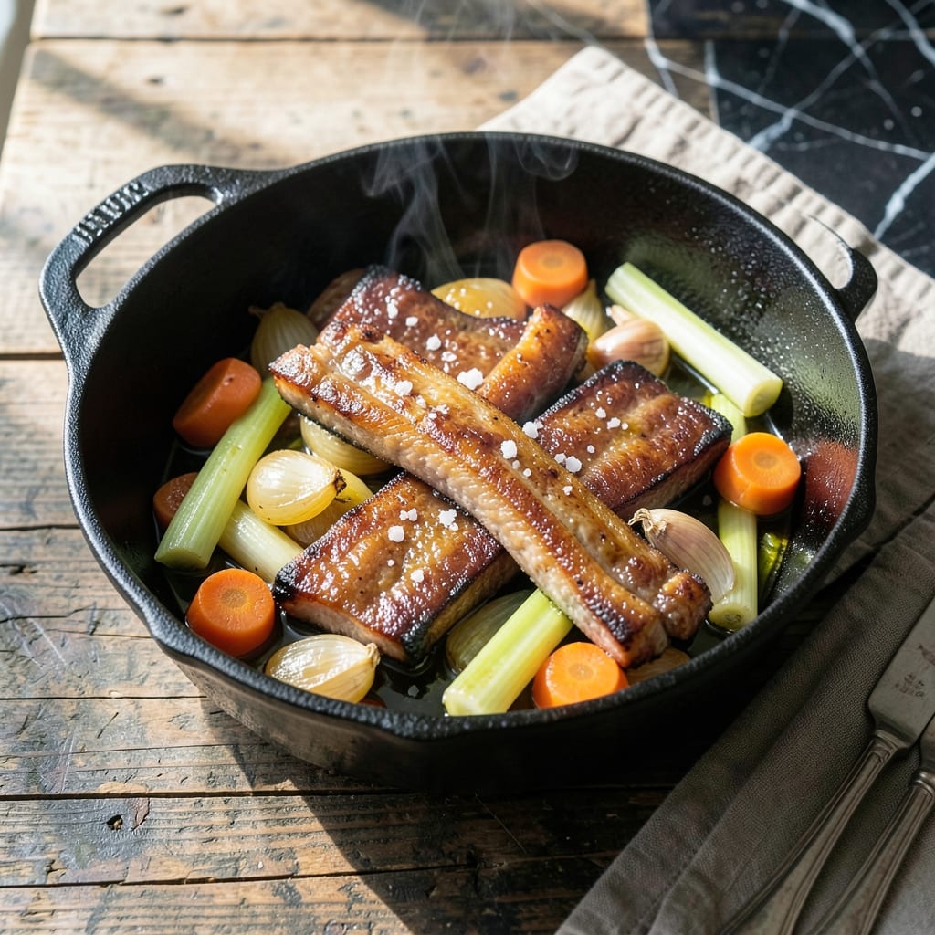 Pig Tongue Recipe: Slow-Braised Richness With Garlic and Herbs