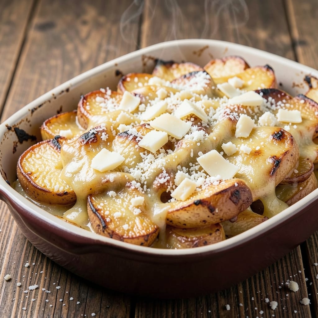 3 Cheese Au Gratin Potatoes Recipe: Triple-Melted Cheese Heaven in One Bake