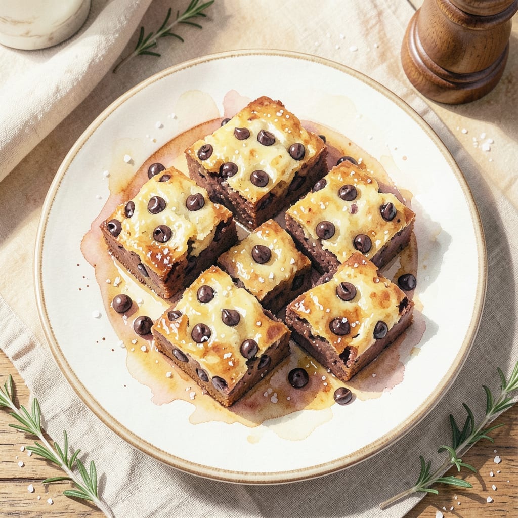 Recipe for Blonde Brownies with Chocolate Chips: Buttery Sweetness with Melty Pockets