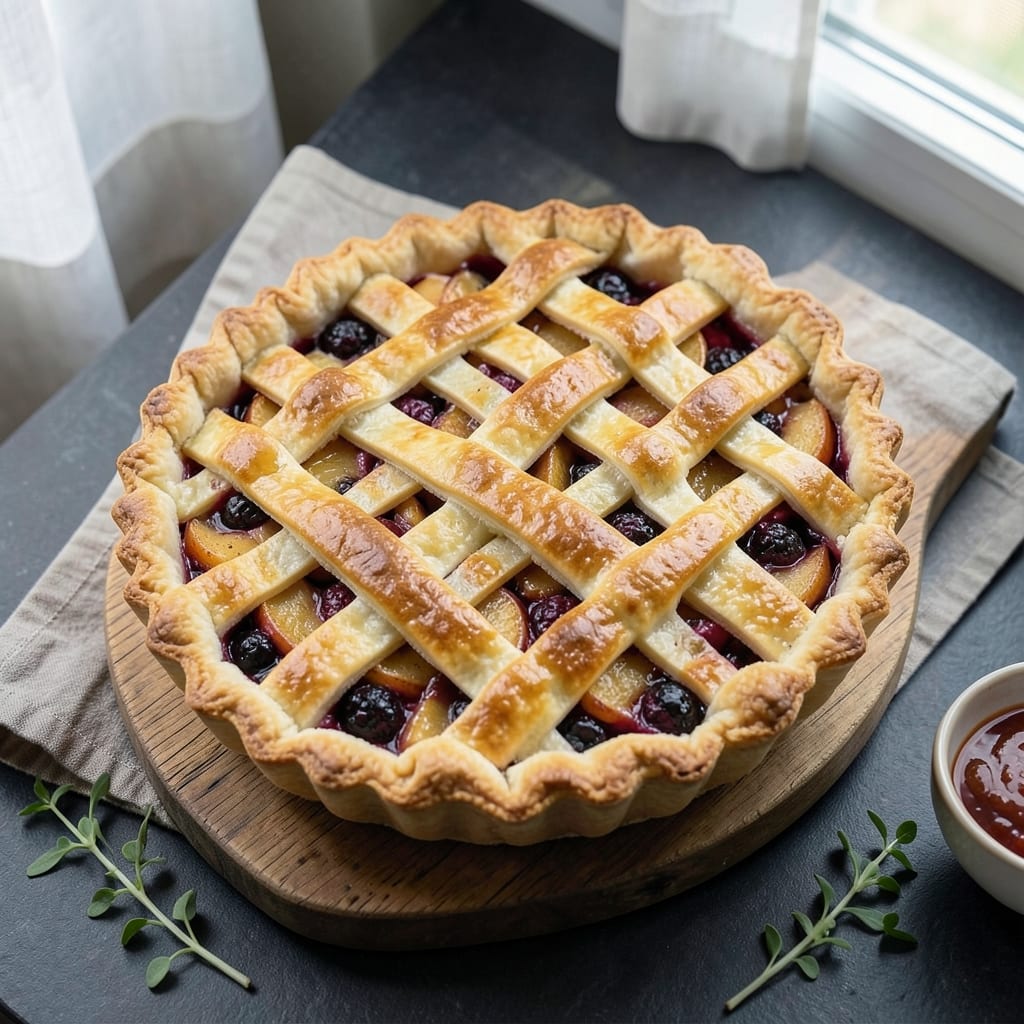 1 Recipe Pastry For A 9 Inch Double Crust Pie: Flaky Layers With Buttery Golden Seal