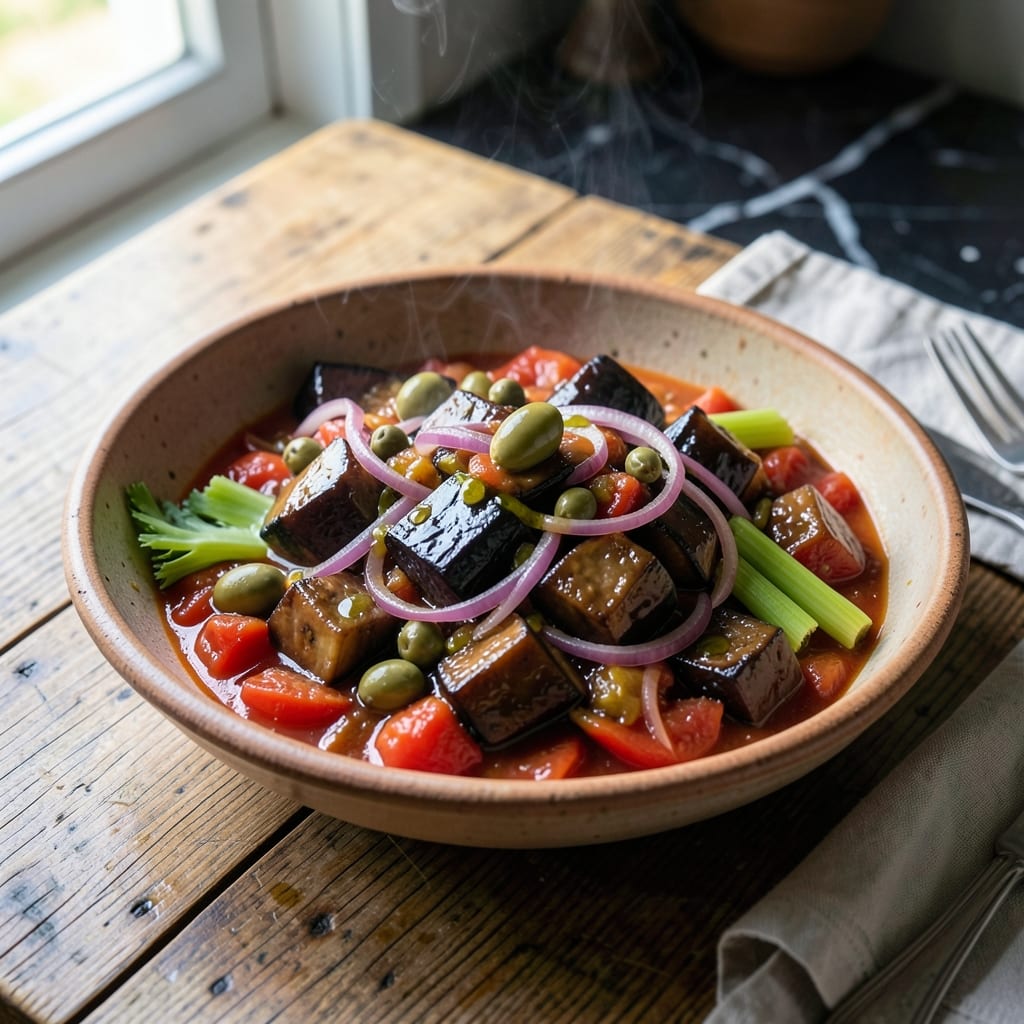 Caponata Recipe Jamie Oliver: Sicilian Sweet and Sour Eggplant Delight