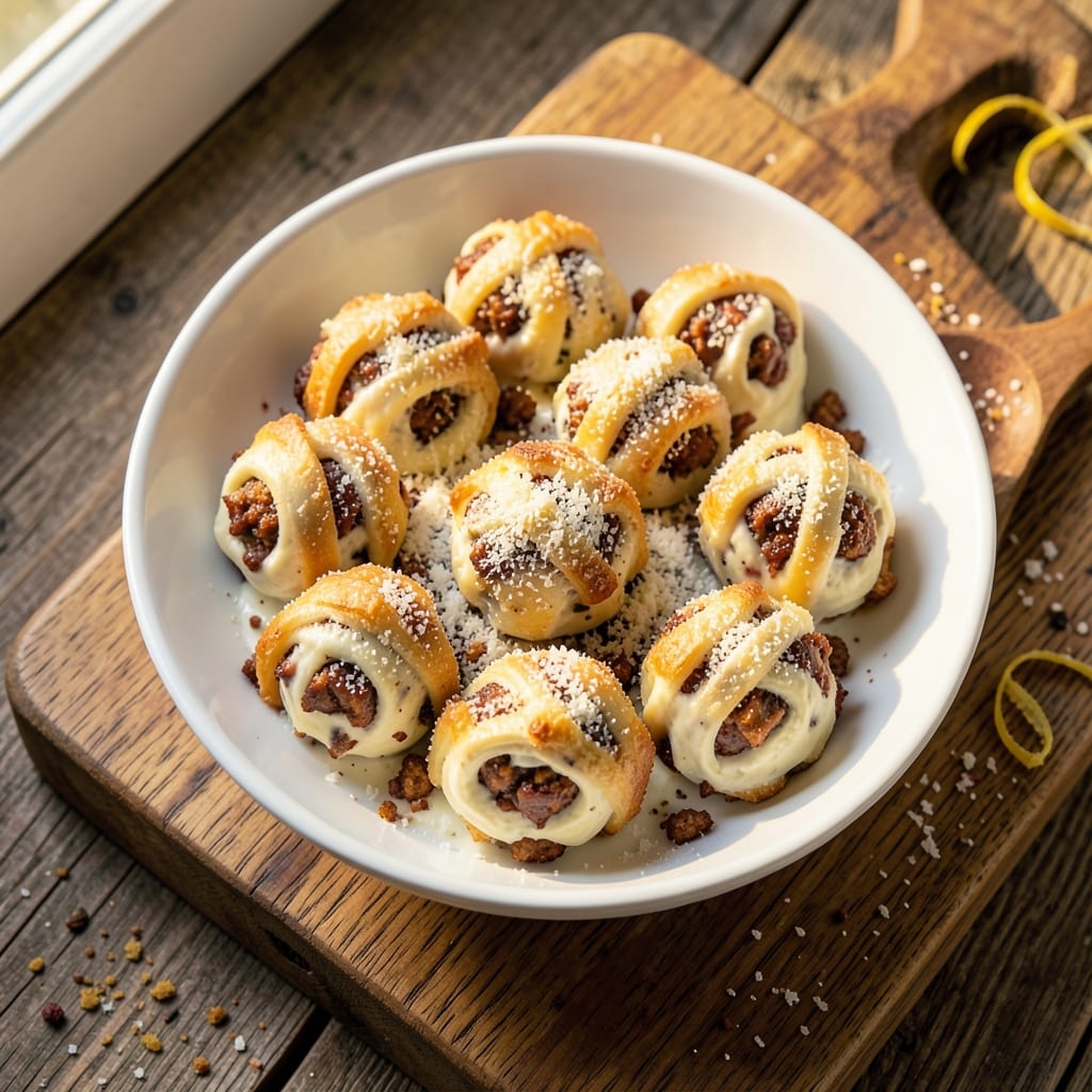 3 Ingredient Cream Cheese Sausage Balls Without Bisquick Recipe: Crispy Bites Without Biscuit Mix